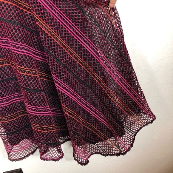 -Nanette Lepore Asymmetrical Lace Dress NWT 0 - Picture 9 of 12